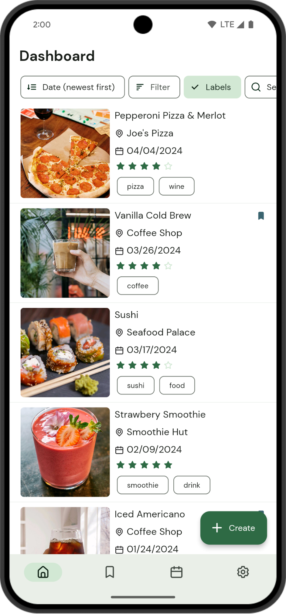 Cafe Buddy App Interface